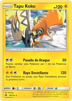 Tapu Koko #85/214 · Pokémon
