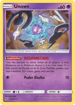 Unown #92/214 · Pokémon