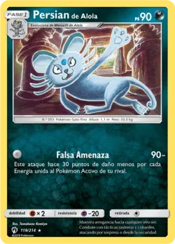 Alolan Persian #119/214 · Pokémon