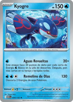 Kyogre #034/132 · Pokémon