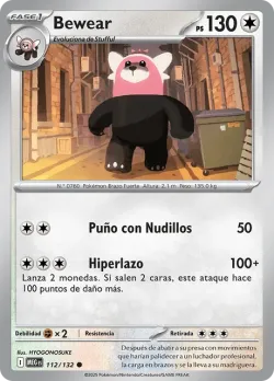 Bewear #112/132 · Pokémon