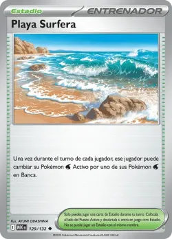 Surfing Beach #129/132 · Pokémon