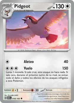 Pidgeot #018/165 · Pokémon