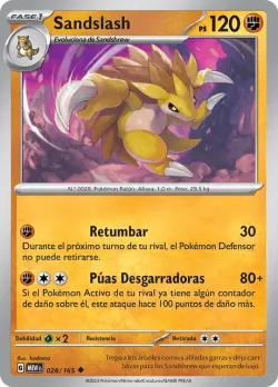 Sandslash #028/165 · Pokémon