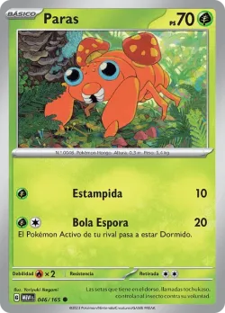 Paras #046/165 · Pokémon