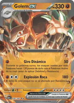 Golem ex #076/165 · Pokémon