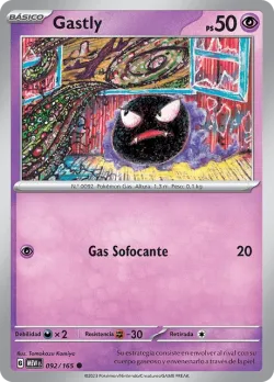 Gastly #092/165 · Pokémon