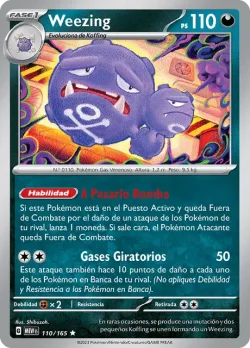 Weezing #110/165 · Pokémon