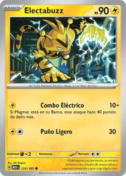 Electabuzz #125/165 · Pokémon