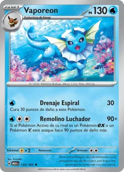 Vaporeon #134/165 · Pokémon
