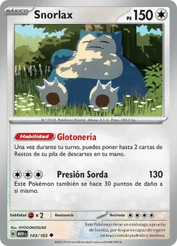 Snorlax #143/165 · Pokémon