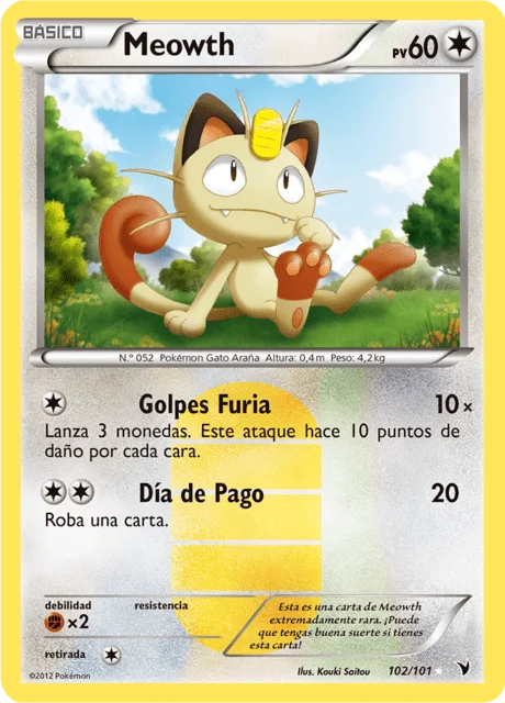 Meowth 「NVI 102」「ES」