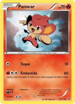 Pansear #16/101 · Pokémon