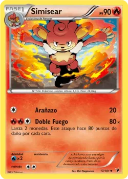 Simisear #17/101 · Pokémon