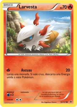 Larvesta #19/101 · Pokémon