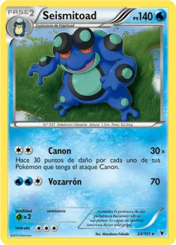 Seismitoad #24/101 · Pokémon