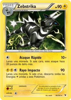 Zebstrika #36/101 · Pokémon