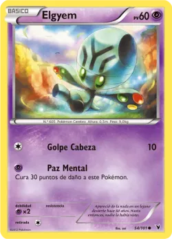 Elgyem #54/101 · Pokémon