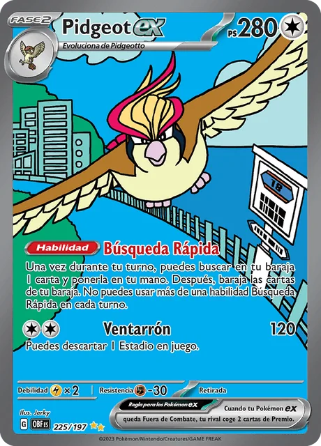Pidgeot ex 「OBF 225」「ES」