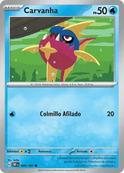 Carvanha #046/197 · Pokémon