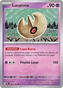 Lunatone #092/197 · Pokémon
