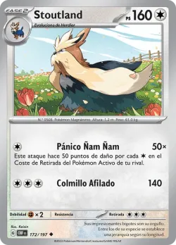 Stoutland #172/197 · Pokémon