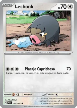 Lechonk #071/091 · Pokémon