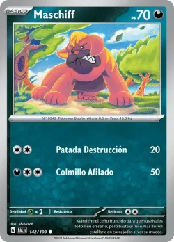 Maschiff #142/193 · Pokémon