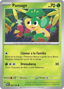 Pansage #004/182 · Pokémon