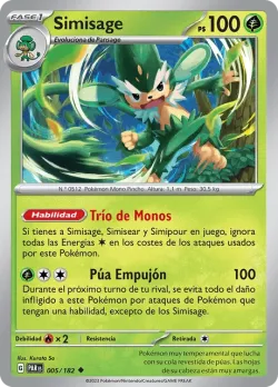 Simisage #005/182 · Pokémon