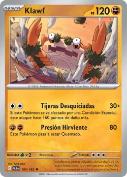 Klawf #105/182 · Pokémon