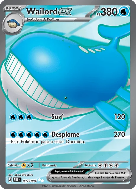Wailord ex 「PBL 097」「ES」