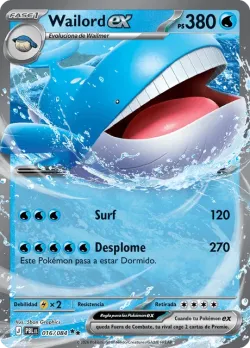 Wailord ex #016/084 · Pokémon