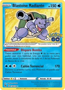 Radiant Blastoise #018/078 · Pokémon