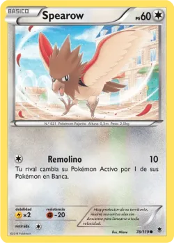 Spearow 「PHF 078」「ES」
