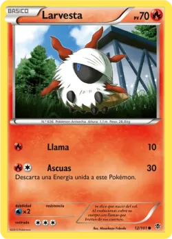 Larvesta #12/101 · Pokémon