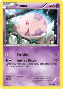 Munna #39/101 · Pokémon
