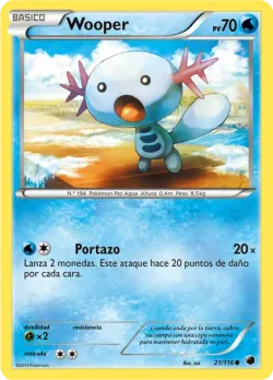 Wooper #21/116 · Pokémon
