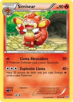 Simisear #20/135 · Pokémon