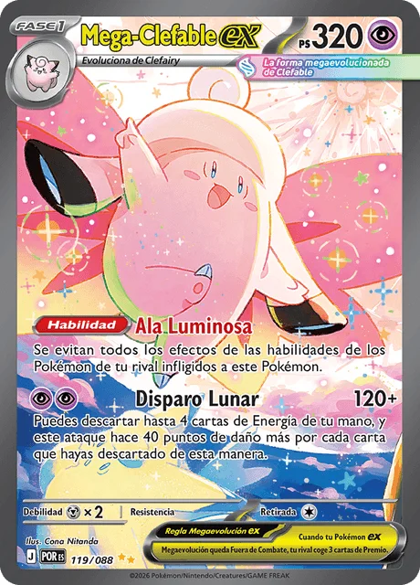 Mega Clefable ex 「POR 119」「ES」