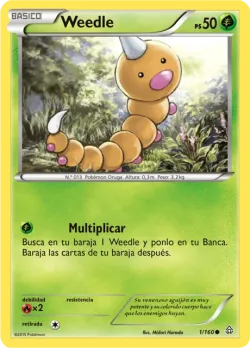 Weedle #1/160 · Pokémon
