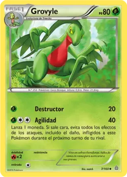 Grovyle #7/160 · Pokémon