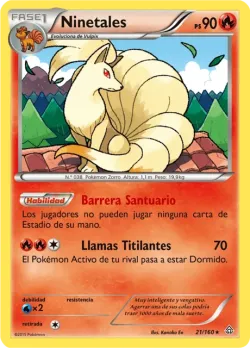 Ninetales #21/160 · Pokémon