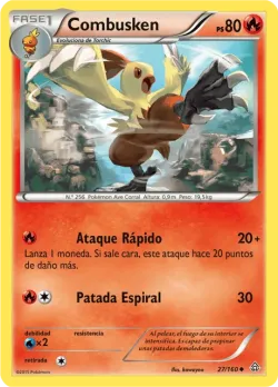 Combusken #27/160 · Pokémon
