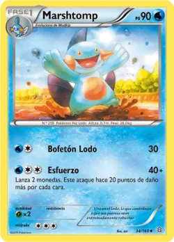 Marshtomp #34/160 · Pokémon