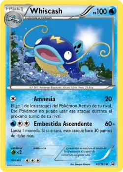 Whiscash #40/160 · Pokémon