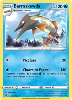 Barraskewda #053/192 · Pokémon