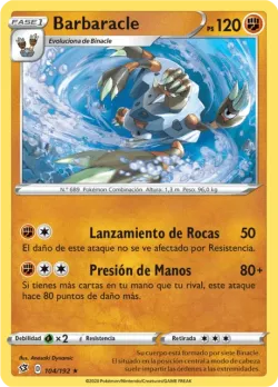 Barbaracle #104/192 · Pokémon