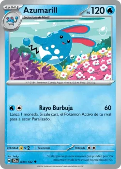 Azumarill #034/142 · Pokémon