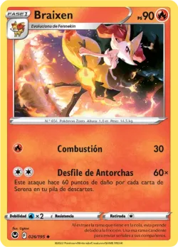 Braixen #026/195 · Pokémon